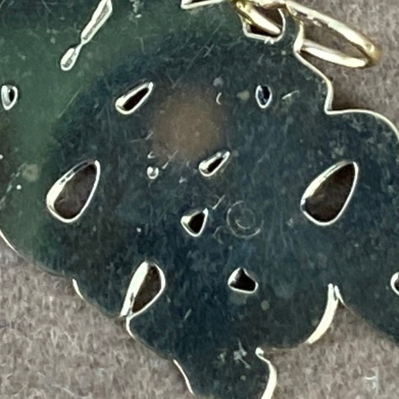 “Born to Shop" 14k solid gold charm - Picture 4 of 4